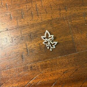 Silver Leaf Brooch